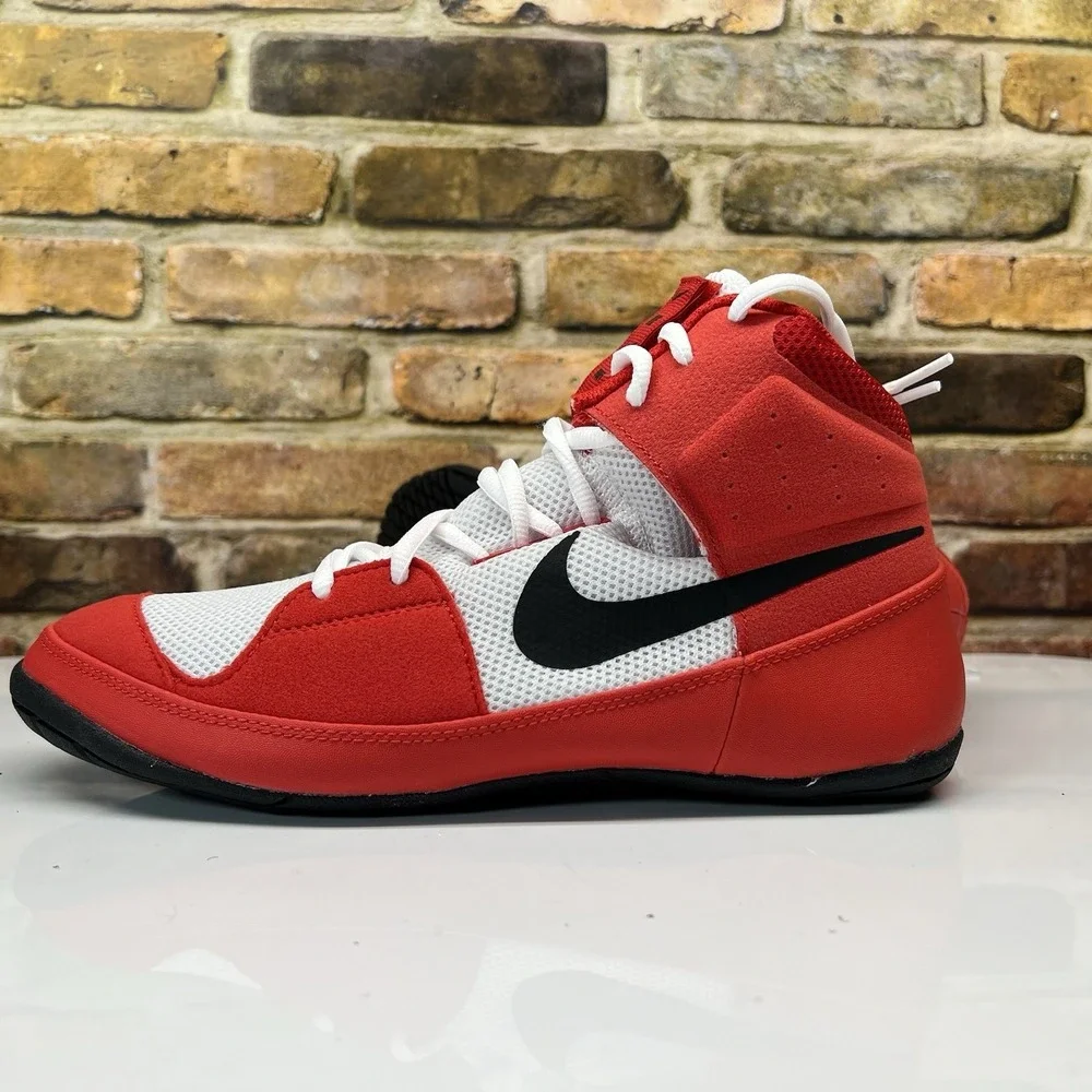 Nike Fury Wrestling MMA Mens Size 10.5 Shoes University Red White Black